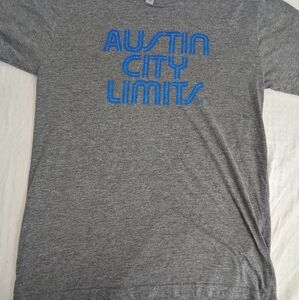 Austin City Limits Grey Tee Shirt Small